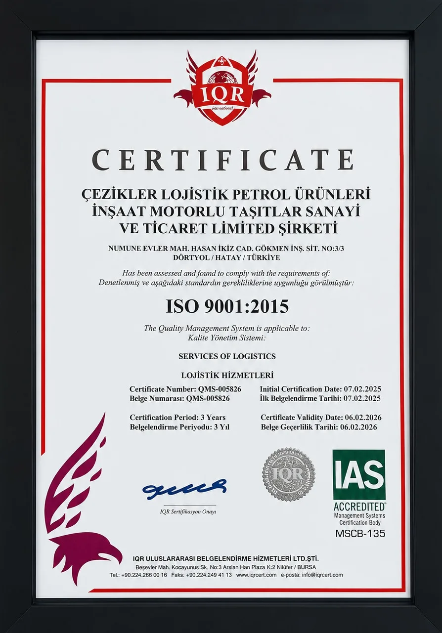 ISO 9001:2015 Kalite Yönetim Sistemi